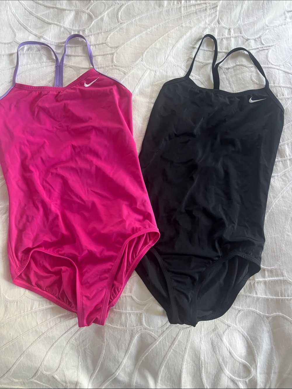 Nike Swim Suits in Hot Pink & Black